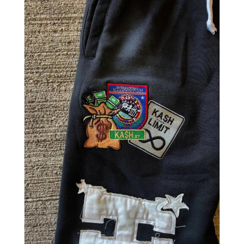 Amerikai Betű Patch Retro Kétrétegű Kialakítás Y2K Nadrág Bő Melegítőnadrág Férfi Hip Hop Gótikus Rugalmas Derék Kocogó Alkalmi Nadrág