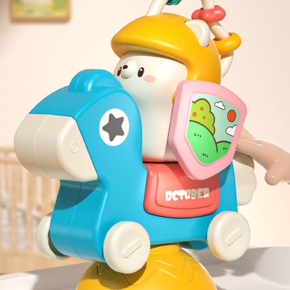 Fixed Carousel Suction Cup Toy Educational High Chair Carousel Toy Puzzle   Preschool