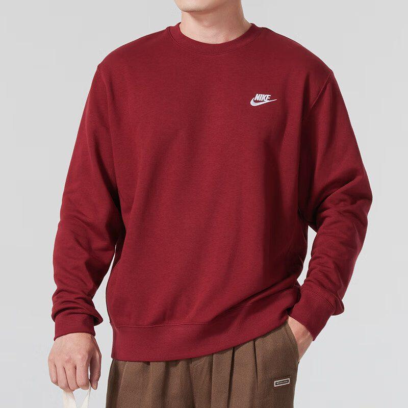 Nike Sweatshirts Men's Red Crew Neck Moderate Other BV2667-677