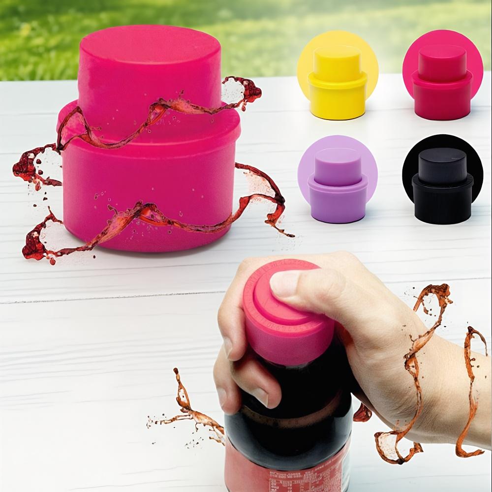2pcs/Set Inflatable Air Tight Carbonation Keeper Soda Cap Drink Sealer Beverage Saver Bottle Stopper