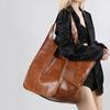 Luxury Designer PU Leather Tote Bags Large Women's Shoulder Messenger Handbags Fashionable Ladies Shopping Pouches