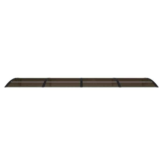 Door Awning - Exclusive House - Black - 350 X 100 Cm - Polycarbonate/Aluminum