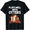 Funny Otter Design For Men Women Sea Otter Wild Pet Mammal T-Shirt