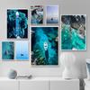 Modern High-End Yacht Ship Small Boat At Sea Art Poster Canvas Printing Living Room Bedroom Home Decoration Frameless Painting