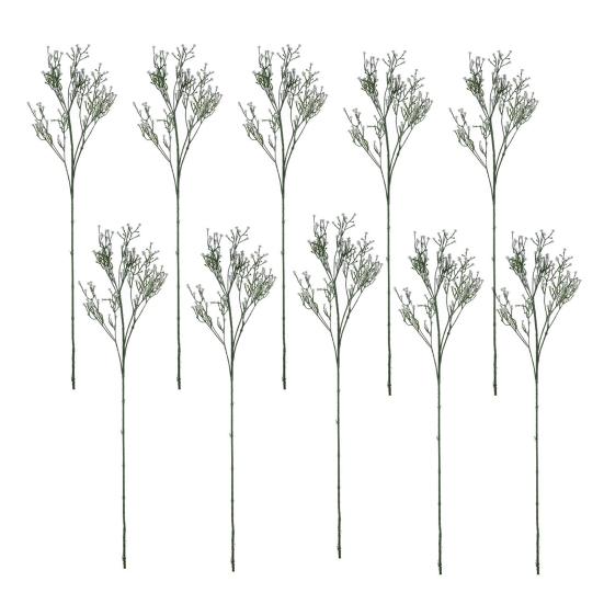 6/10Pcs Artificial Babysbreath Realistic Fake Plastic Flower Home Office Wedding Party Indoor Outdoor Faux Flower Bloom Plants Decoration