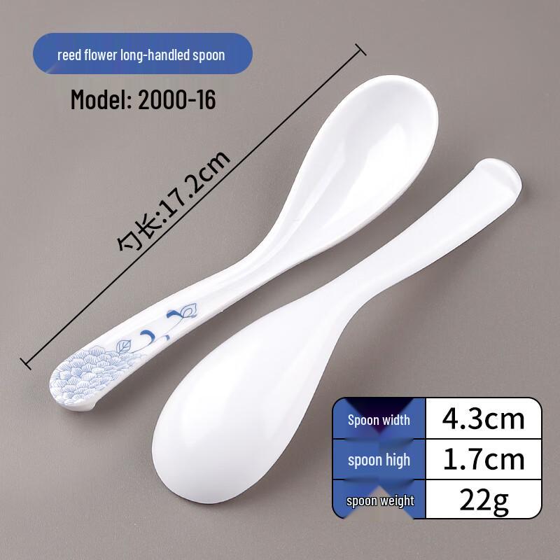 Ru Han Commercial Melamine Long-handled Soup Spoon