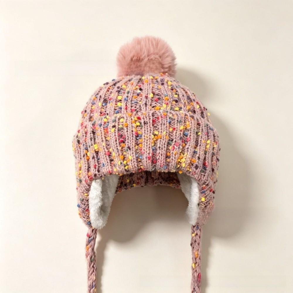 Windproof Knitted Cycling Hat Thickened Cold Proof Hat Warm Winter Knit Cap for Women Girls