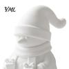 Hand Painted Gift Box Decor 3D Printed Snowman Figurine Holding Boxes, DIY Paintable Christmas Blank White Decorations Ornament, Cute Winter