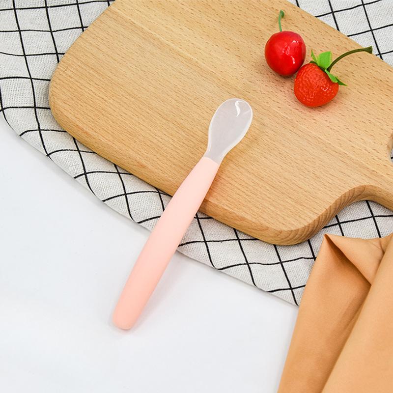 

Silicone Soft Spoons for Infants and Children Water-feeding Utensils for Infants and Toddlers Soft-tipped Rice Porridge Soup Spoons Meat pink (spoon)