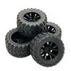 4PCS 88mm 12mm Hex Rubber Tires Wheels for SCY 16101 16102 16103 Pro MJX Hyper Go 14210 16210 1/14 1/16 RC Monster Truck Upgrade