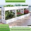 Anti-Corrosion Wood Double-Layer Planter Box with Fence