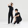 Li Ning Badminton Series Breathable Comfortable Casual Lightweight Short Sleeve Polo Shirt Unisex Tops Black APLU961-1
