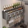 Punch-Free Stainless Steel Kitchen Storage Rack