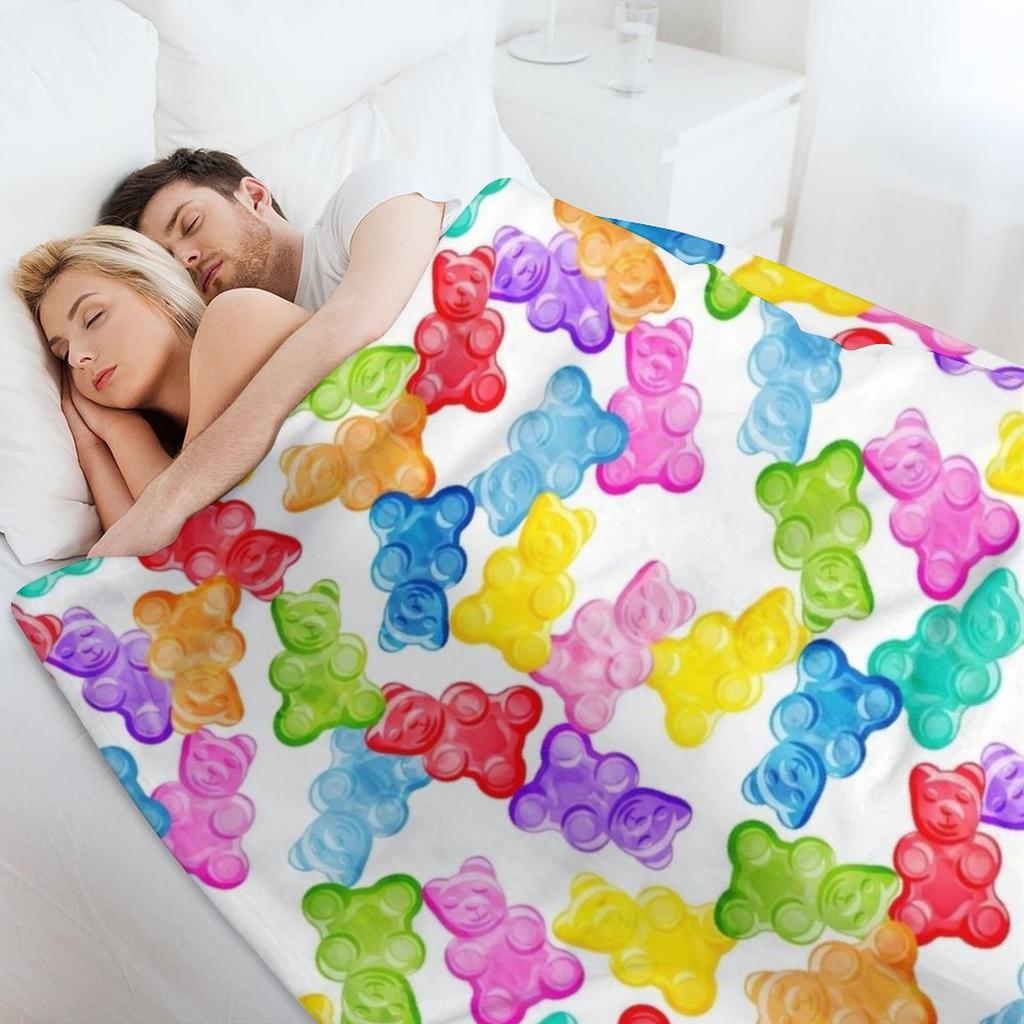 Gummy Bears Throw Blanket Summer Beautifuls Blankets For Bed Luxury Blankets