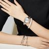 TIME100 Elegant Women's Watch Gift Set with 3 Bracelets Silver Quartz Watch Gift Wrapped