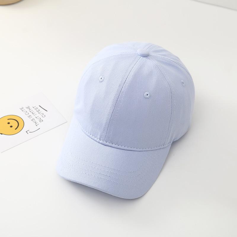 New Solid Baseball Cap For Children Boys Girls Cotton Sunhat Unisex Outdoor Sports Snapback Fishing Baseball Hat Korean Style