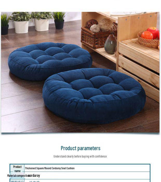 Balkon ve Cumba için Peluş Kadife Tatami Zemin Minderi