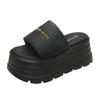 Fashion 8CM Casual Wedge Slippers Women New Summer Non Slip Platform Sandals Woman Open Toe Comfortable Female Chunky Beach Slippers
