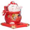 6in Fortune Cat Ceramic Waving Lucky Cat Ornament Home Decoration for Bedroom Car OfficeType 1