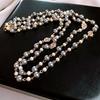 French Vintage Baroque Pearl Necklace Summer Niche Premium Sense Clavicle Chain Light Luxury Versatile Necklace Women
