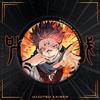 Jujutsu Kaisen Double Flash Badge Large Size Fushiguro Megumi 58mm Laser Fine Flash Tinplate Brooch Anime Merchandise