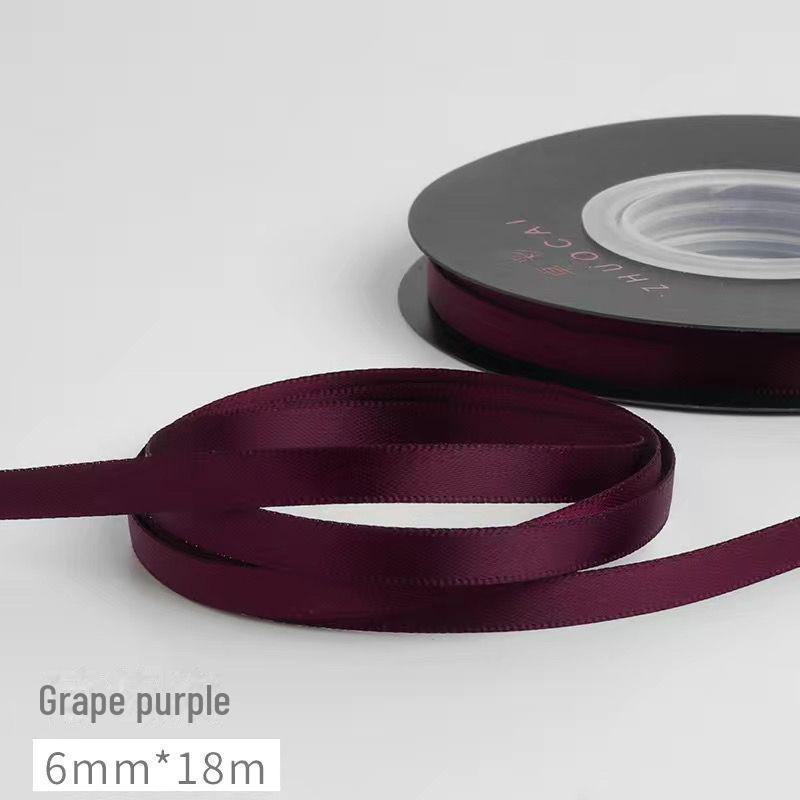5mm Doppelseitiges Polyester-Blumen-Geschenkband für Haaraccessoires, Kuchendekoration und Sträuße