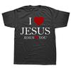 Vintage I Love Jesus Jesus Loves You Christian Graphic Tshirt Men Women Hip Hop Oversized T Shirt 100 Cotton Comfort Tshirts