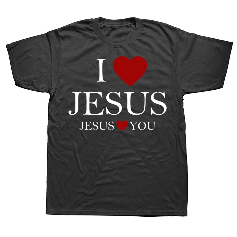 

Vintage I Love Jesus Jesus Loves You Christian Graphic Tshirt Men Women Hip Hop Oversized T Shirt 100 Cotton Comfort Tshirts ... S разноцветный