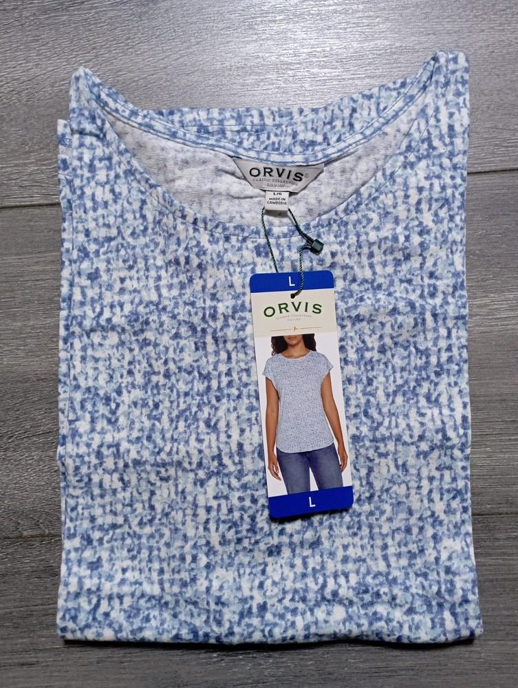 

Orvis Shirt Adult Large Blue Linen Polyester Spring/Summer Unisex T-Shirt L