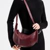 Women Luxury Fashi Soft Leather Dumpling Bag Leather Bag Soft Leather Large Capacity Minimalist Crossbody Bag Female