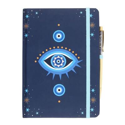 Something Different Caderno A5 com Olho Que Tudo Vê e Fichas de Cristal com Caneta