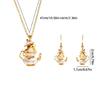 Enamel Chipmunk Teapot Earrings Trendy Pendant Necklace Stylish Woman Accessory