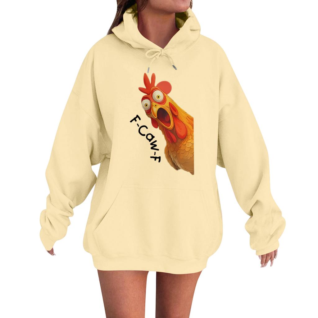 Women's Fashion Casual Long Sleeve Loose Printed Sweatshirt