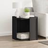 VidaXL Cat Litter Box Furniture Black Engineered Wood 857743