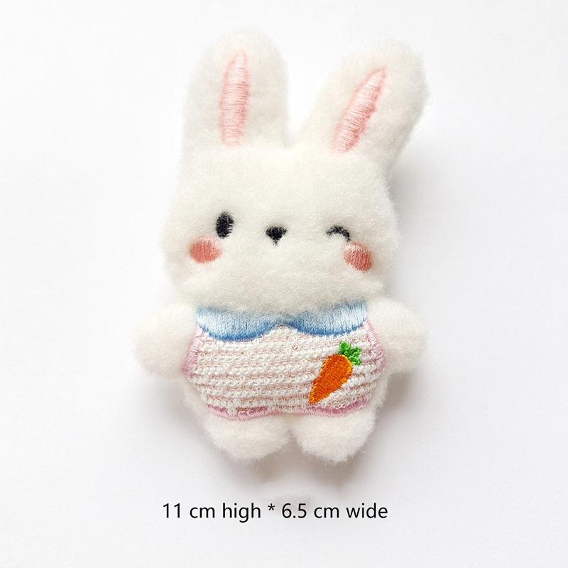Cartoon Plush Bunny Doll Brooch For Women Cute Little Rabbit Doll Accessories Student Backpack Clothing Decoration Girls