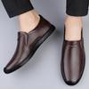 Menn Ekte Skinnsko Mote Menn Båtsko Merke Menn Fritidsskinnsko Herre Flate Sko Business Formelle Sko