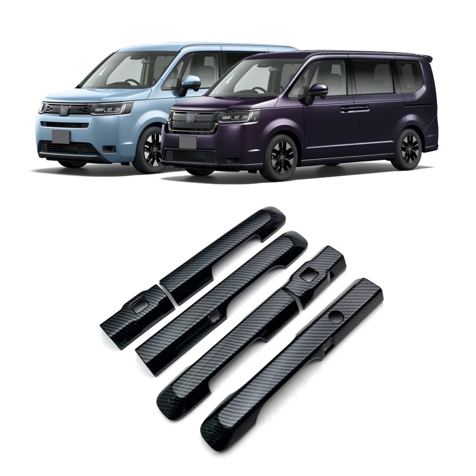

YOFAMO Honda New Stepwgn Spada RP Series 2022 Door Handle Cover Door Handle Garnish New Stepwgn Exterior Scratch Prevention ABS Material 6PCS Fiber
