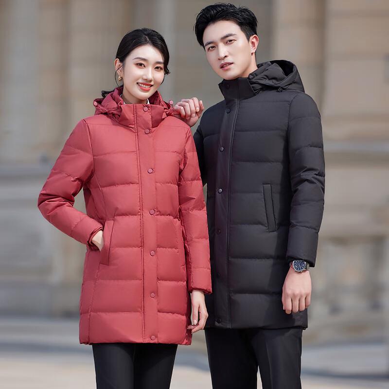 

Унисекс куртка средней длины с капюшоном Theroam на утином пуху 3XL