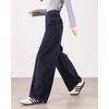 TERRE BLEUE Women's Petite High-Waist Wide-Leg Jeans