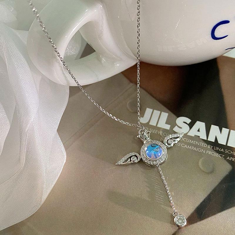 Wings Tassel Necklace, Sweet and Cute Angel Wings, Neck Decoration, Niche Design, New Style for Women