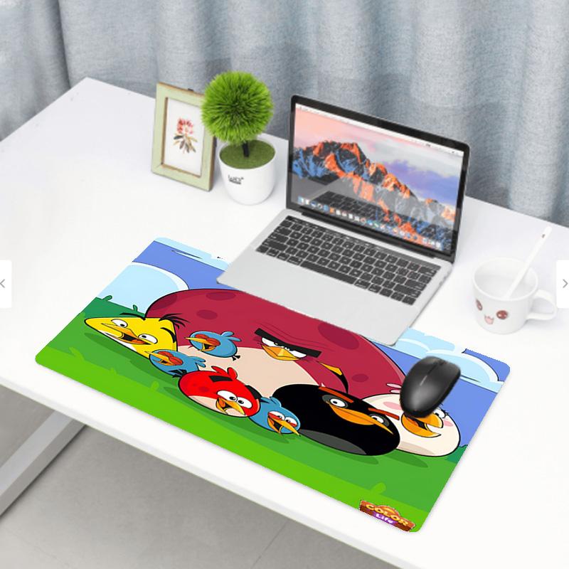Angry Birds Print Mouse Pad, Anti‑Slip Desktop Keyboard Mat, for PC Laptop Gaming Working Daily Use, Cool Festival Surprise Gift
