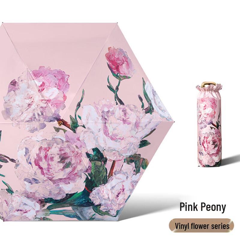 Складной мини-зонт PALONY с 5-кратным сложением и защитой от УФ-лучей