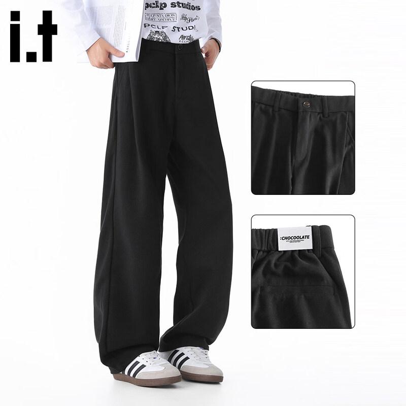 CHOCOOLATEit Men s Loose Fit Straight Leg Casual Trousers 2XL