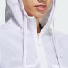 Adidas Two-Tone Sports Casual Hooded Windbreaker Women Outerwear White IP0751