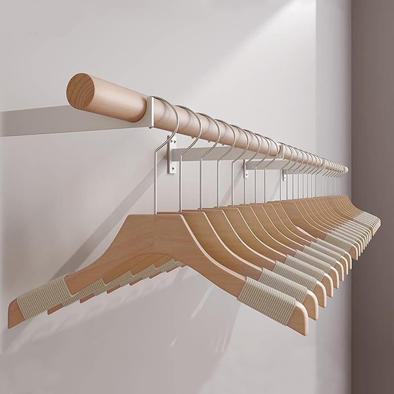 Clothes Rack,Industrial Pipe Wall Mounted Garment Rack,Space Saving Hanging Clothes Rack,Heavy Duty Detachable Garment Bar,Multi-Purpose Hanging Rod 10*60CM