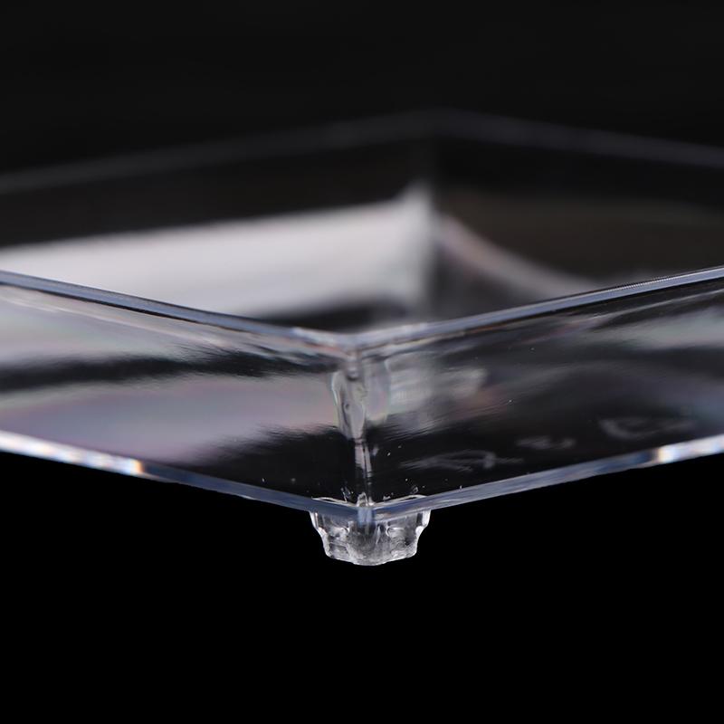 10Pcs Transparent Mini Appetizer Plates Ice Cream Cup Plastic Fruit Candy Cake Jelly Yogurt Mousse Dessert Container Pastry Tool