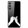Glass Back Cover For Samsung Galaxy S24 FE Case S24FE Hard Tempered Glass Case For Samsung Galaxy M55 A16 Phone Case Soft Bumper