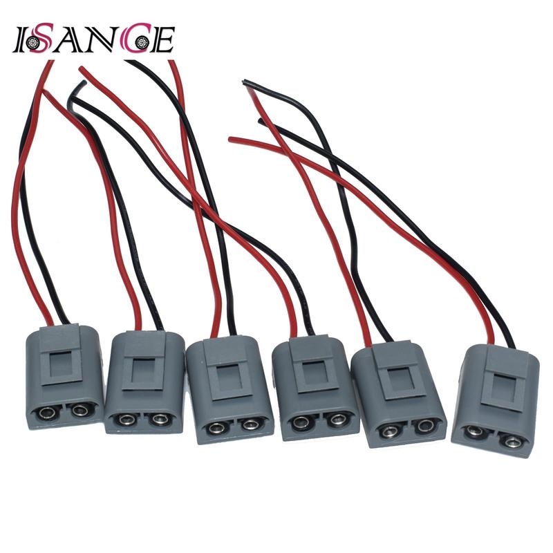 6 Pcs For Volvo Ignition Coil / Fuel Pump / Speedometer Differential Speed Sensor Connector Harness Plug 2-way 9144275 3523813