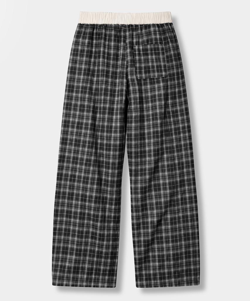 EUGGEN Plaid Check Layered Pants_2 Color
