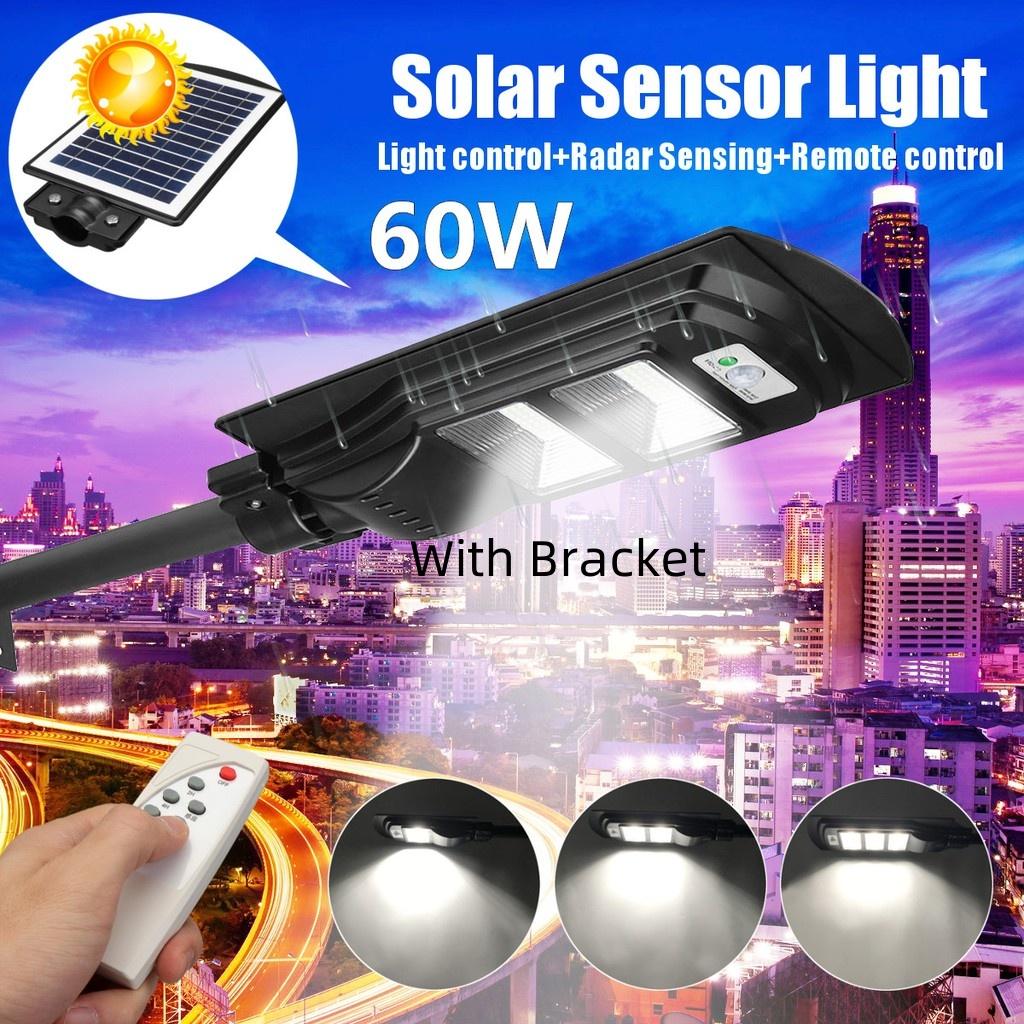 40/60/90W Solar LED Wall Lamp Street Light Radar Motion 2 In 1 Constantly Bright & Induction Solar Sensor Remote Control